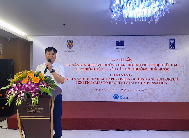 Bộ Tư pháp tập huấn kỹ năng hỗ trợ người bị thiệt hại thực hiện yêu cầu bồi thường nhà nước